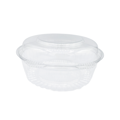 24 oz. PET Salad Bowls with Hinged Lid - 240/case